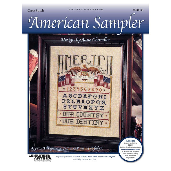 Leisure Arts American Sampler Cross Stitch ePattern