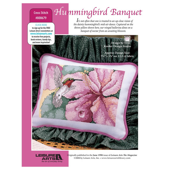 Leisure Arts Hummingbird Quartet Cross Stitch Book - Leisure