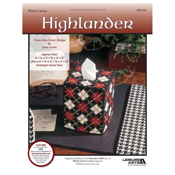 Leisure Arts Highlander Plastic Canvas ePattern