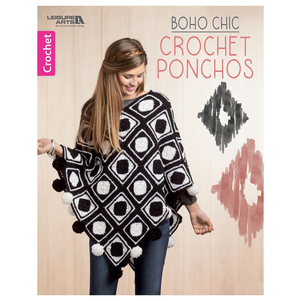 Leisure Arts eBook Boho Chic Crochet Ponchos