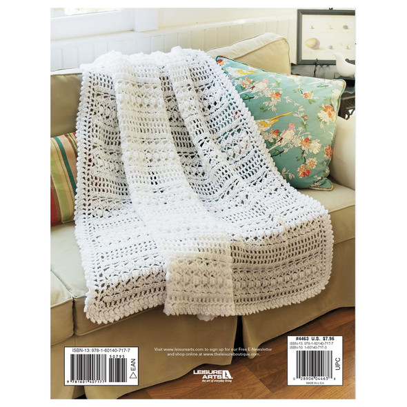 Leisure Arts Contemporary Cottage Afghans Crochet Book