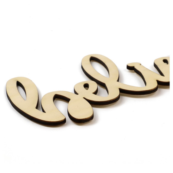 Leisure Arts Wood Words Medium 8 inch x 4 inch Blessed - Leisure Arts