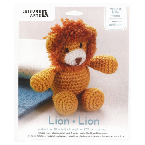 Leisure Arts Crochet Friend Lion Small Kit
