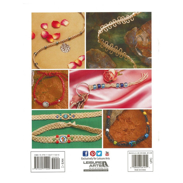 Leisure Arts Craft Learn To Create with Hemp Cords Beads Book