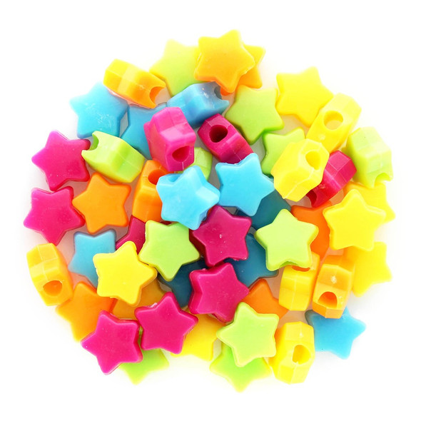 Essentials By Leisure Arts Beads Star Bead 12mm Mix 225pc Essentials By Leisure Arts Beads Star Bead 12mm Mix 225pc