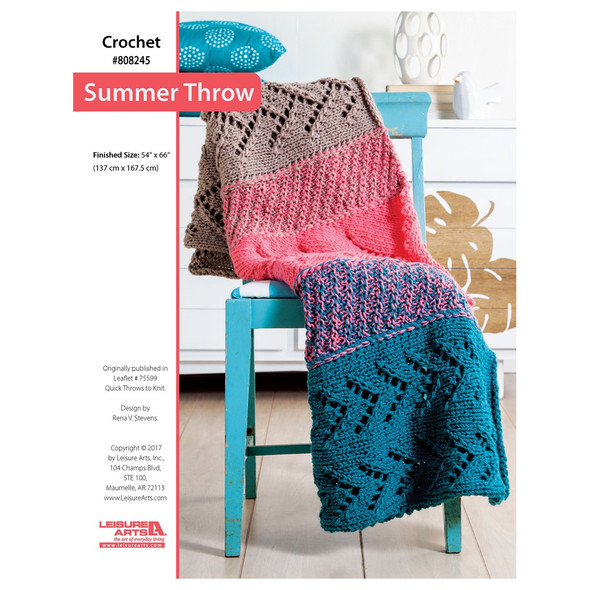 Leisure Arts ePattern Summer Throw Leisure Arts ePattern Summer Throw