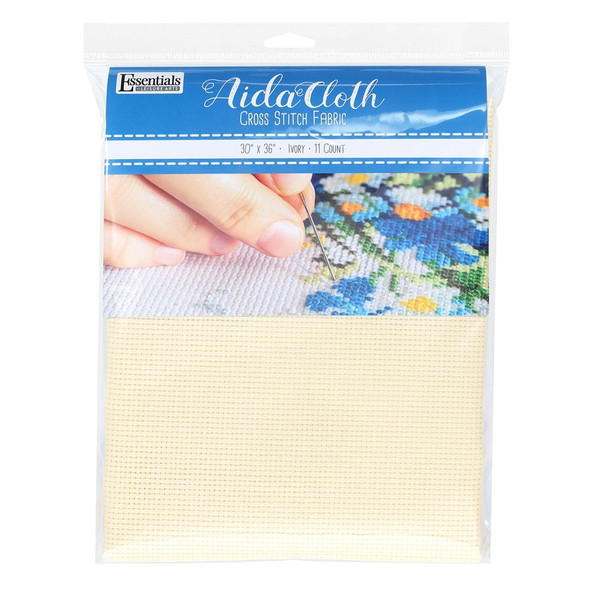 Essentials By Leisure Arts Aida Cloth 11ct Ivory 30x36 Essentials By Leisure Arts Aida Cloth 11ct Ivory 30x36
