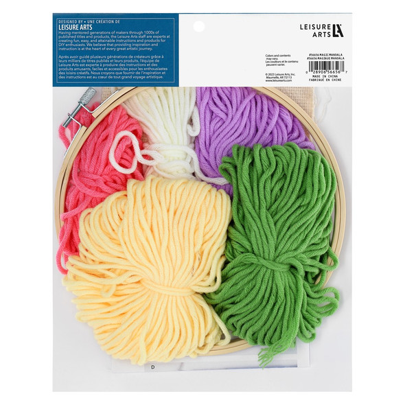 Leisure Arts Kit Punch Needle Magic Mandala