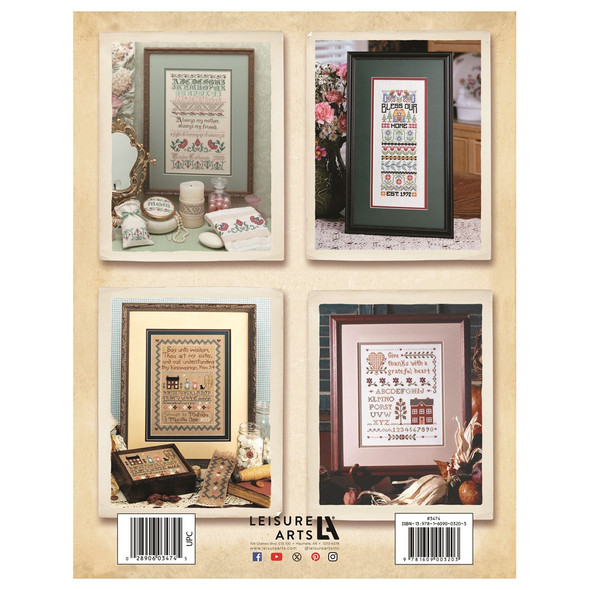 Leisure Arts Stitchery Sampling Of Tradition Cross Stitch Book