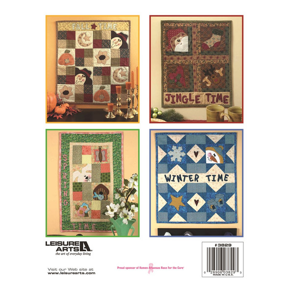 Leisure Arts Quilting Sewing Quick Easy Wall Hangings For The Seasons Book