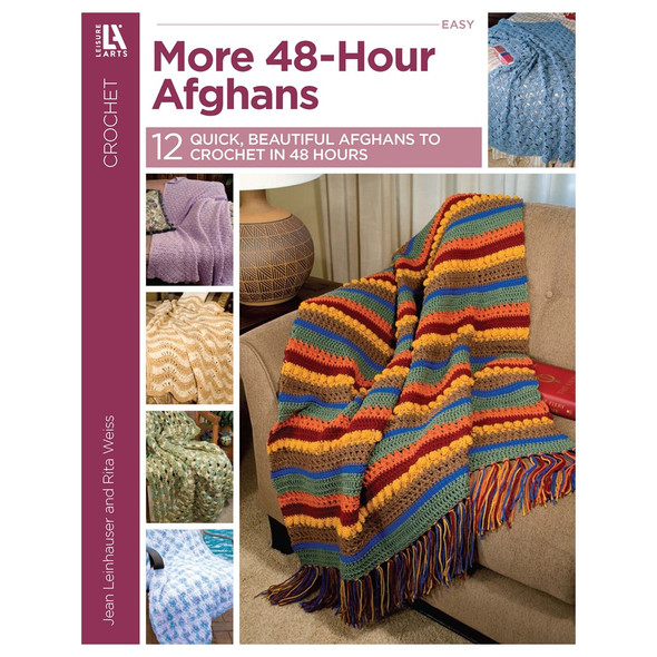 Leisure Arts Crochet Books More 48 Hour Afghans Crochet Book