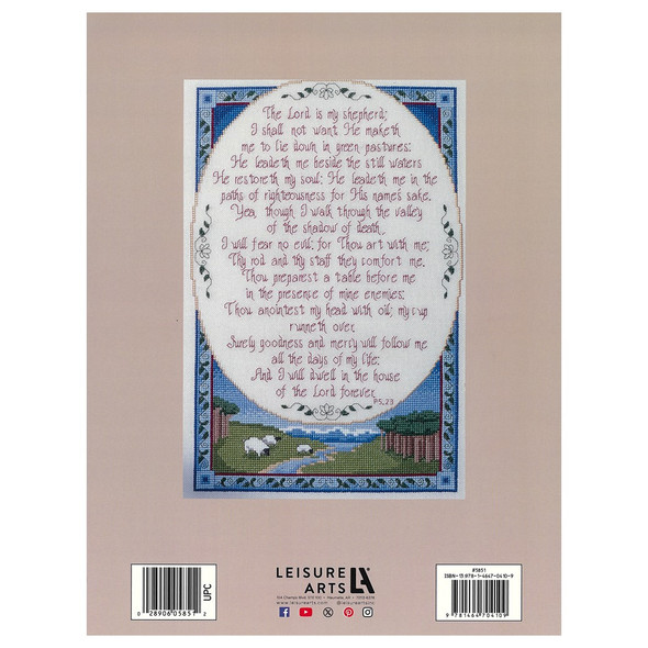 Leisure Arts Stitchery The Lord Is My Shepherd Cross Stitch Book