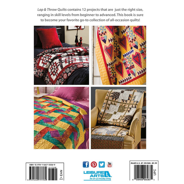 Leisure Arts Lap Throw Quilts Book