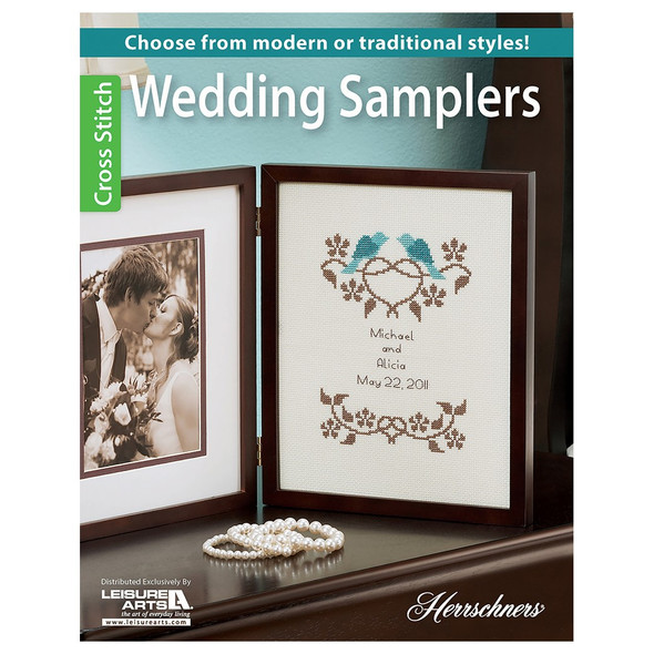 Leisure Arts Herrschners Wedding Samplers Cross Stitch Book
