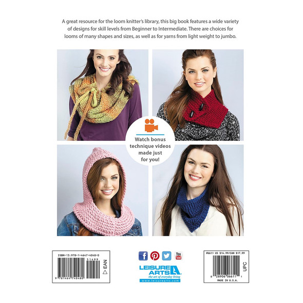 Leisure Arts Big Book Of Loom Knit Cowls