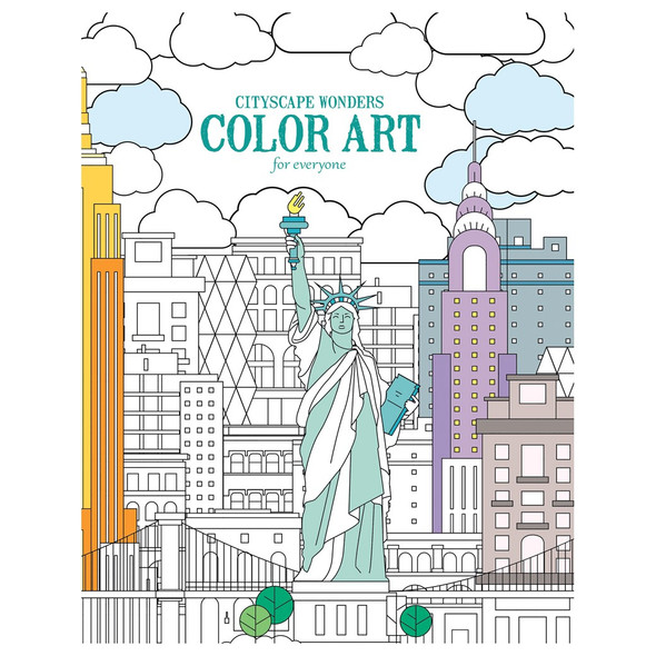 Leisure Arts Cityscape Wonders Color Art For Everyone Coloring Book