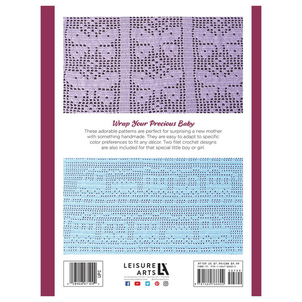 Leisure Arts Cuddle Me Baby Afghans Crochet Book