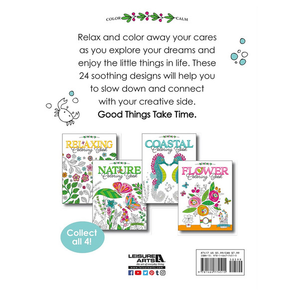 Leisure Arts Coastal Coloring Book