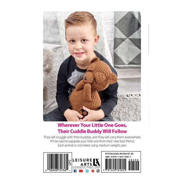 Leisure Arts Crochet Cuddle Buddies Book