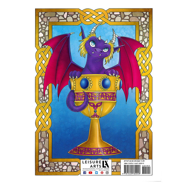 Leisure Arts Dragons Coloring Book