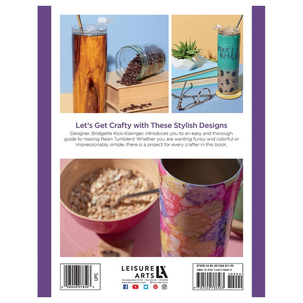 Leisure Arts Resin Tumbler Designs Book