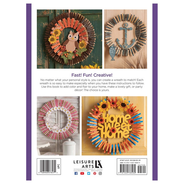 Leisure Arts Clothespin Wreaths Book