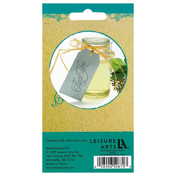 Leisure Arts Home Décor Galvanized Metal Tag 4pc
