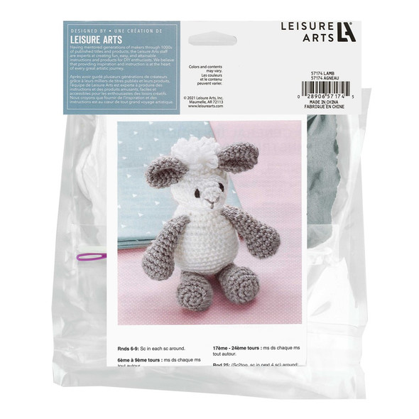 Leisure Arts Crochet Friend Lamb Small