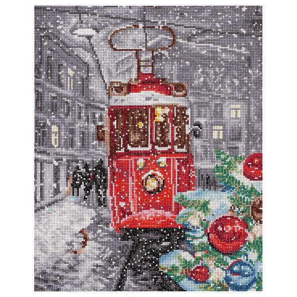 Diamond Art Kit Premium 16 inch x 20 inch Streetcar Tramway