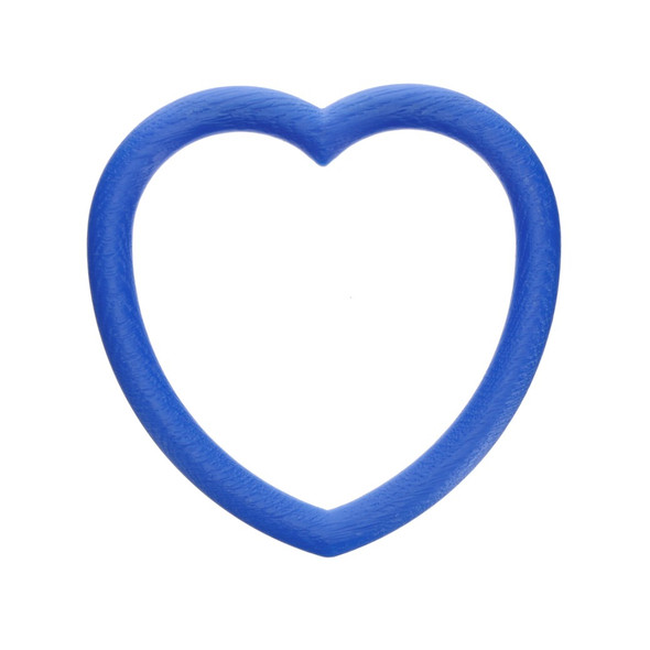 EBL Craft Frames 4.5 inch Heart WoodGrain Royal Blue 36pc