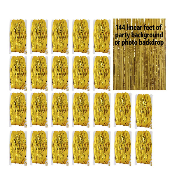 Photo Backdrop 24pc Gold Foil