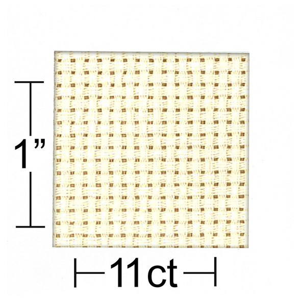 Essentials By Leisure Arts Aida Cloth 11ct 30x36 inch Cream 3pc