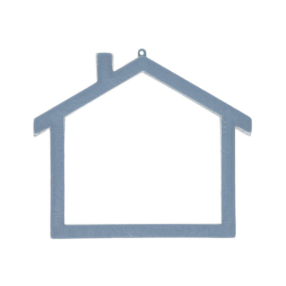 EBL Craft Frames Mini House Light Blue 40pc
