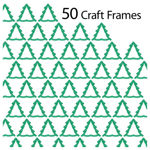 EBL Craft Frames Tree Green 50pc