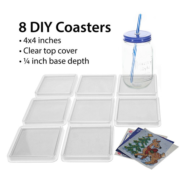 EBL DIY Coaster Tops 8pc