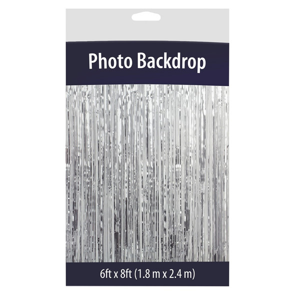 Photo Backdrop 24pc Silver Foil