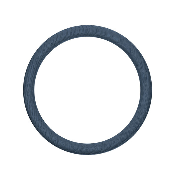 EBL Craft Frames 3.5 inch Round WoodGrain Denim Blue 61pc