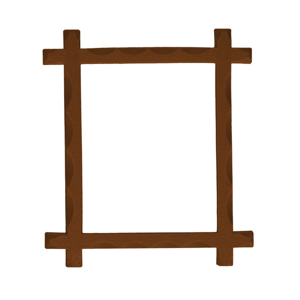 EBL Craft Frames 2.5x2 inch Mini Crossbar Brown 50pc