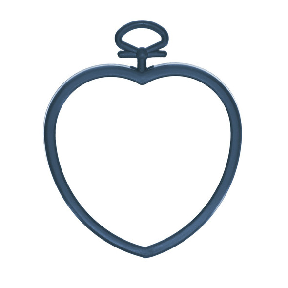 EBL Craft Frames Heart 2.5 inch x2.75 inch Blue 45pc