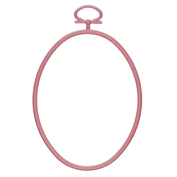 EBL Craft Frames Oval 3.5 inch x4.5 inch Pink 44pc