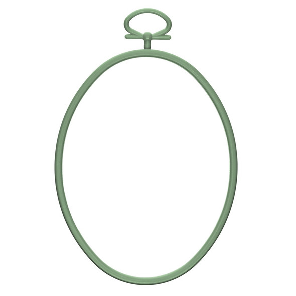 EBL Craft Frames Oval 3.5 inch x4.5 inch Sage Green 44pc