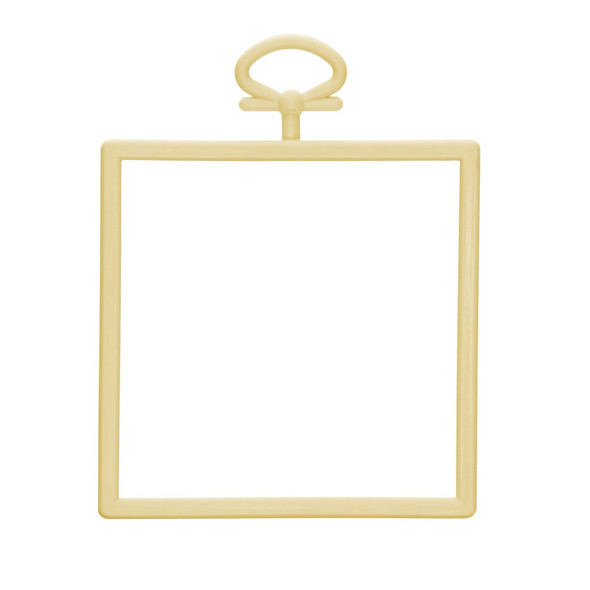 EBL Craft Frames Square 2.5 inch Pastel Yellow 50pc