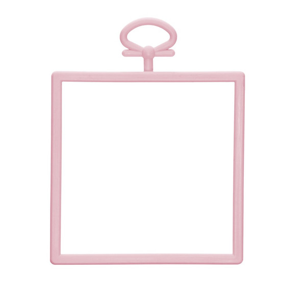 EBL Craft Frames Square 2.5 inch Pastel Pink 50pc