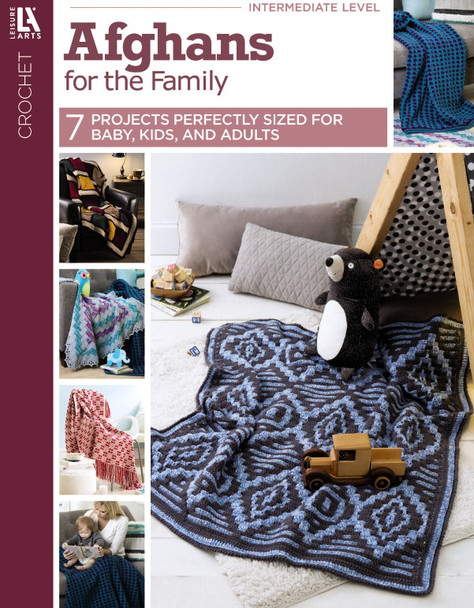 Leisure Arts Afghans For The Family Crochet eBook