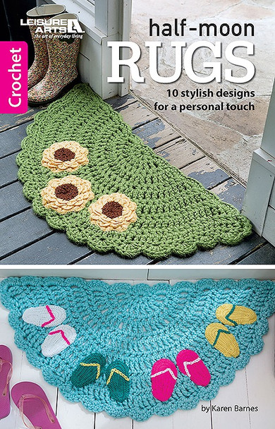 Leisure Arts Half Moon Rugs Crochet eBook