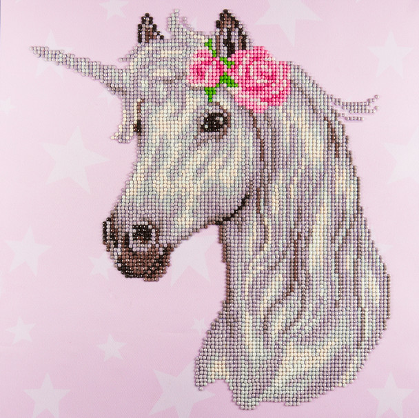 Diamond Art Kit 12"x 12" Intermediate Unicorn