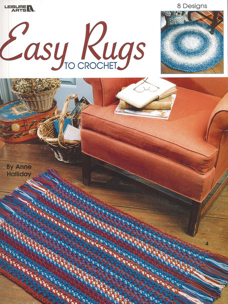 Leisure Arts Easy Rugs To Crochet Book