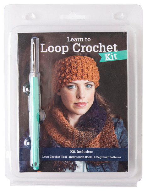 Leisure Arts Kit Learn To Loop Crochet With Book