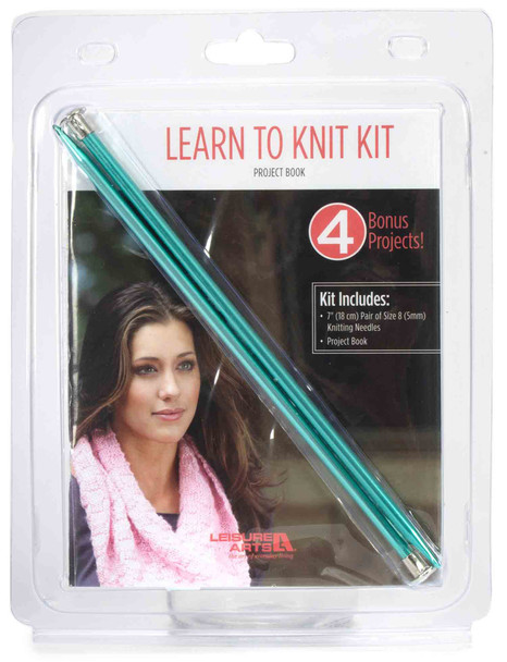 Leisure Arts Learn To Knit Kit