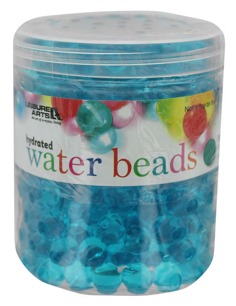 Leisure Arts Hydrated Water Beads Jar 16oz Teal